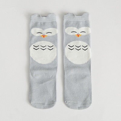 1 Pair Unisex Lovely Cute Cartoon Fox Kids baby Socks Knee Girl Boy Baby Toddler Socks animal infant Soft Cotton Socks Leg Warm