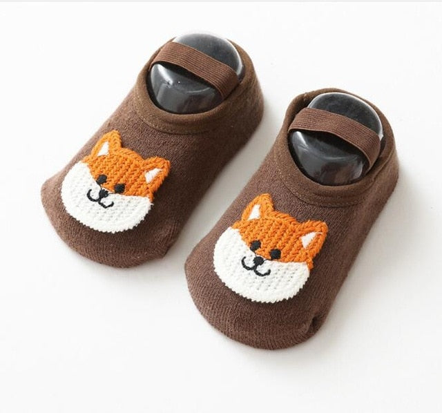 Newborn Cartoon Animal Baby Socks Autumn Winter Soft Cotton Baby Girls Socks  Infant Baby Boy Socks Anti Slip Floor Sock Spring