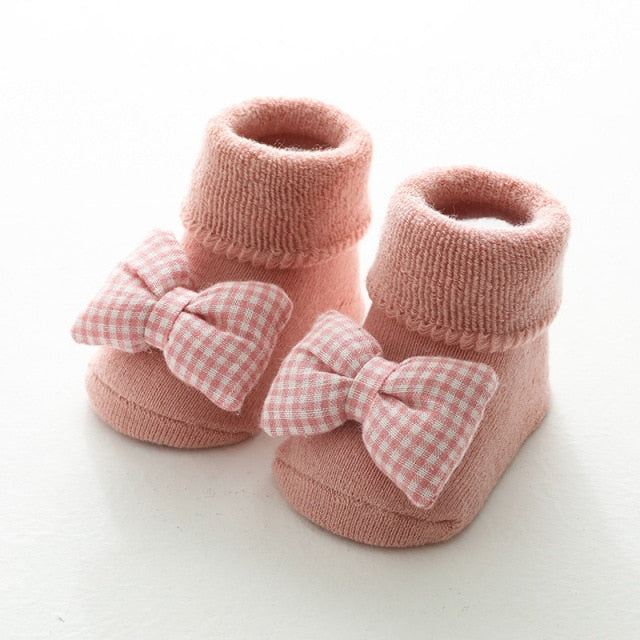 Autumn Winter Baby Girls Socks Newborn Cartoon Animal Baby Socks Infant Baby Boy Socks Anti Slip Soft Cotton Floor Sock Shoes