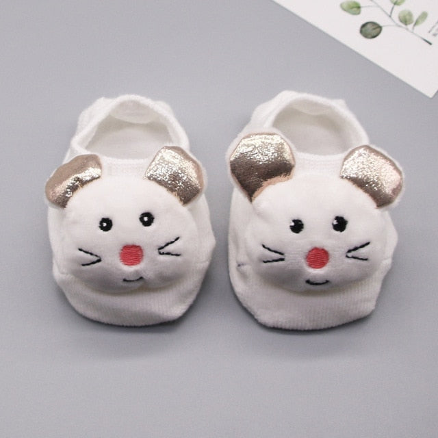 Newborn Baby Socks Cartoon Doll Socks Boys Girls Children&#39;s Boat Socks Baby Non-Slip Socks Infant Toddler Socks Baby Clothing