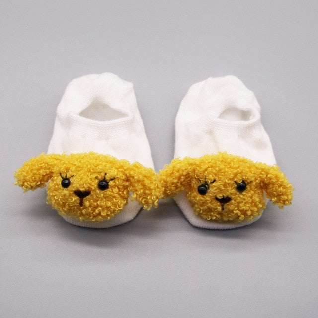 Newborn Baby Socks Cartoon Doll Socks Boys Girls Children&#39;s Boat Socks Baby Non-Slip Socks Infant Toddler Socks Baby Clothing