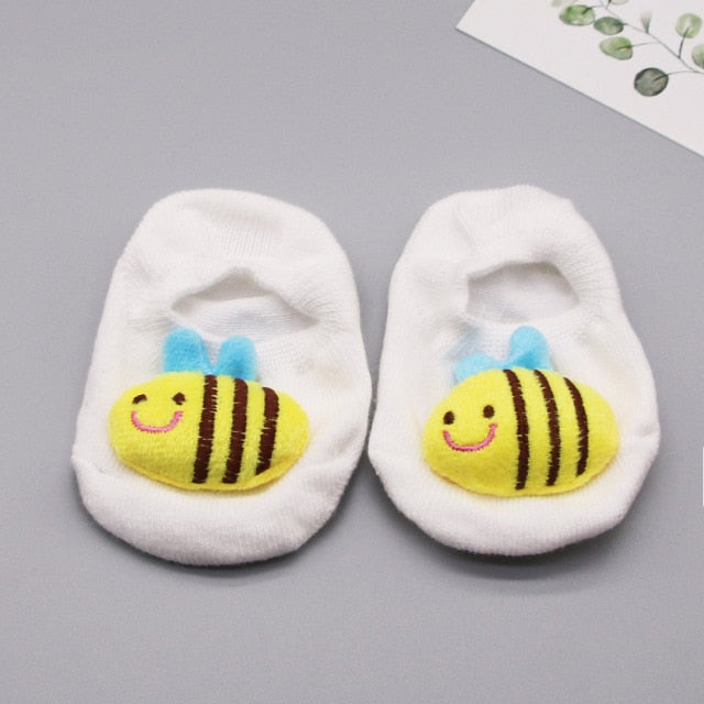 Newborn Baby Socks Cartoon Doll Socks Boys Girls Children&#39;s Boat Socks Baby Non-Slip Socks Infant Toddler Socks Baby Clothing