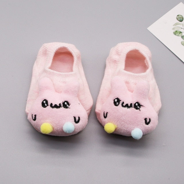 Newborn Baby Socks Cartoon Doll Socks Boys Girls Children&#39;s Boat Socks Baby Non-Slip Socks Infant Toddler Socks Baby Clothing