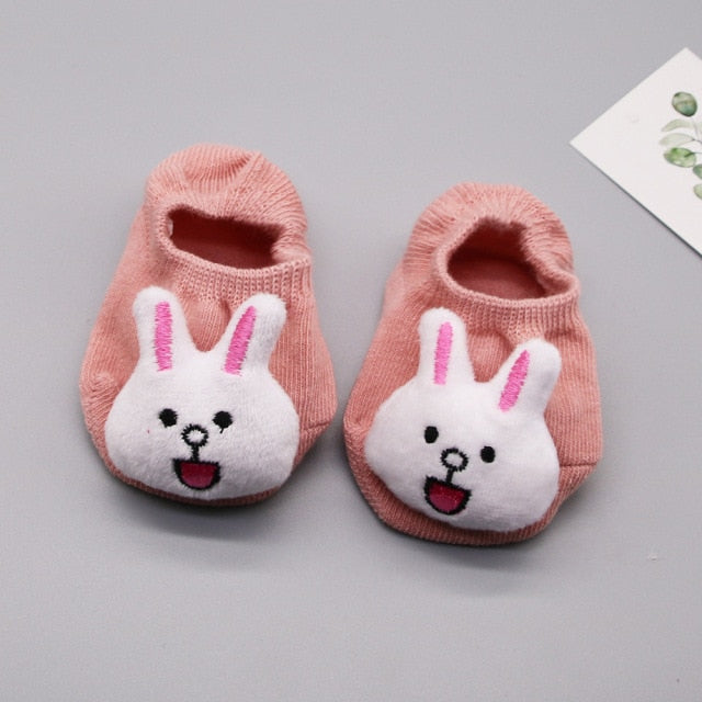 Newborn Baby Socks Cartoon Doll Socks Boys Girls Children&#39;s Boat Socks Baby Non-Slip Socks Infant Toddler Socks Baby Clothing