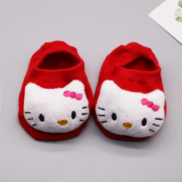 Newborn Baby Socks Cartoon Doll Socks Boys Girls Children&#39;s Boat Socks Baby Non-Slip Socks Infant Toddler Socks Baby Clothing