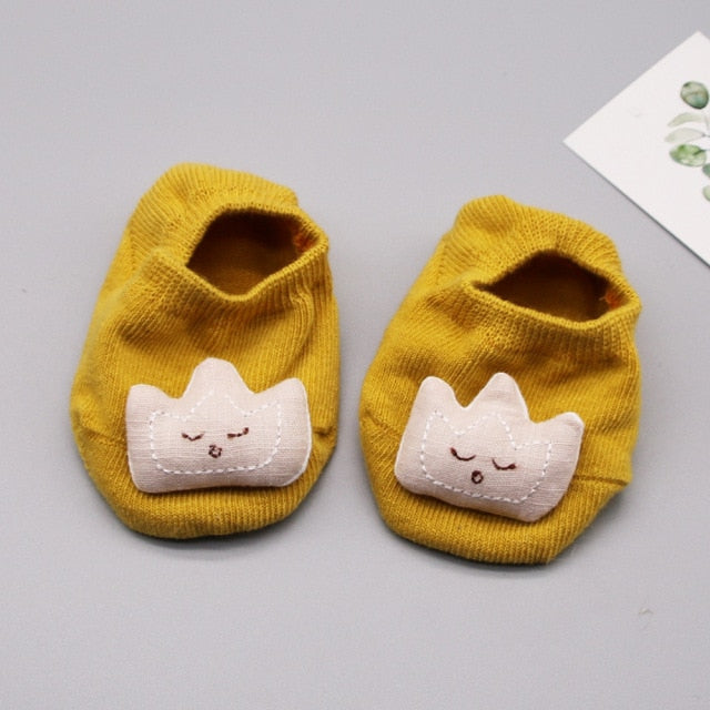 Newborn Baby Socks Cartoon Doll Socks Boys Girls Children&#39;s Boat Socks Baby Non-Slip Socks Infant Toddler Socks Baby Clothing