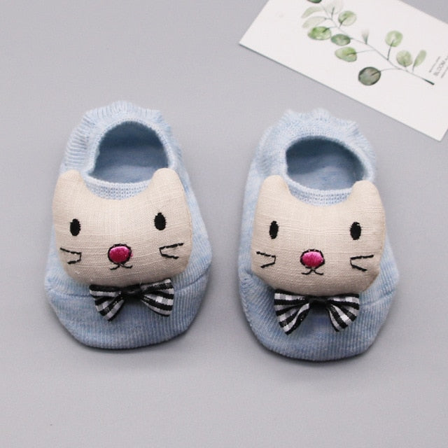 Newborn Baby Socks Cartoon Doll Socks Boys Girls Children&#39;s Boat Socks Baby Non-Slip Socks Infant Toddler Socks Baby Clothing