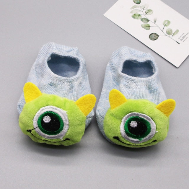 Newborn Baby Socks Cartoon Doll Socks Boys Girls Children&#39;s Boat Socks Baby Non-Slip Socks Infant Toddler Socks Baby Clothing