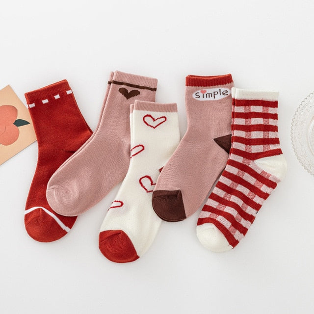 5 Pairs Cotton Kids Socks Warm Winter Socks For Baby Girls Cute Cartoon Newborn Toddler Socks Casual Sport Boys Socks 0-12 Yrs