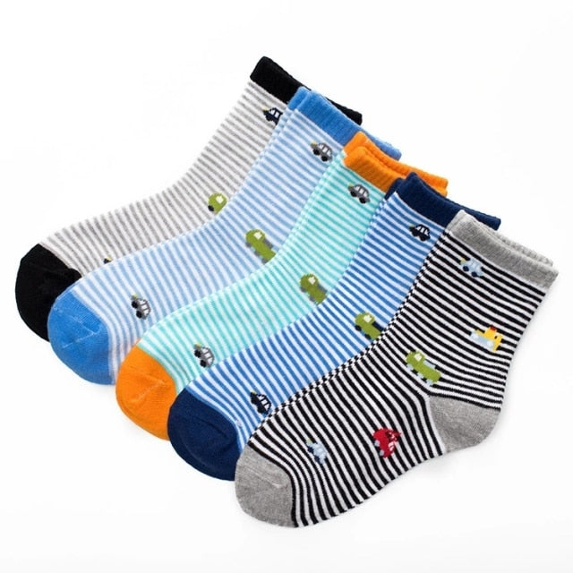 5pairs/lot 2021 New Spring Baby Socks 1-12 Years Baby Cotton Socks Thick Socks Children Cotton Socks