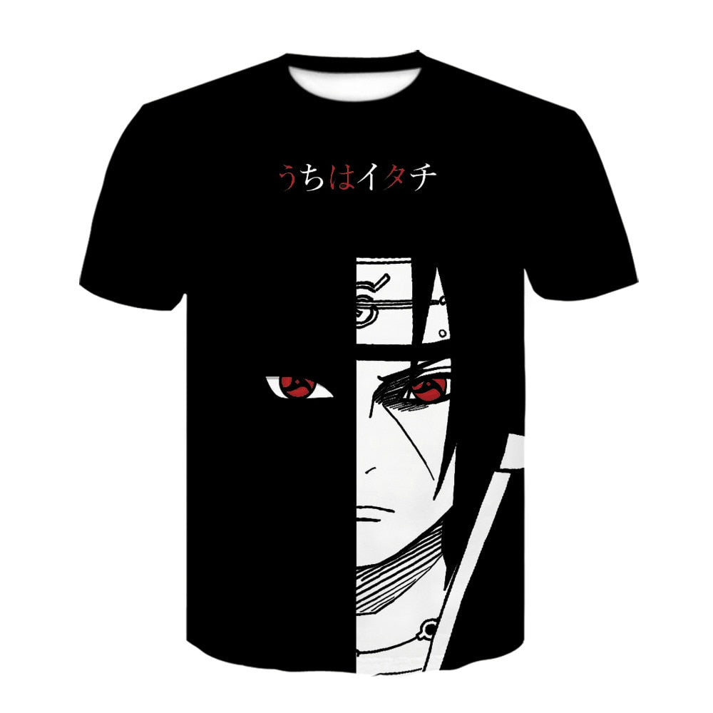 2021 hot sale Japanese anime Kakashi 3D T-shirt men and women cartoon O-neck shirt cool Harajuku clothes