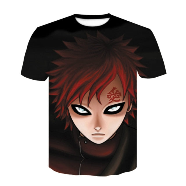 2021 hot sale Japanese anime Kakashi 3D T-shirt men and women cartoon O-neck shirt cool Harajuku clothes