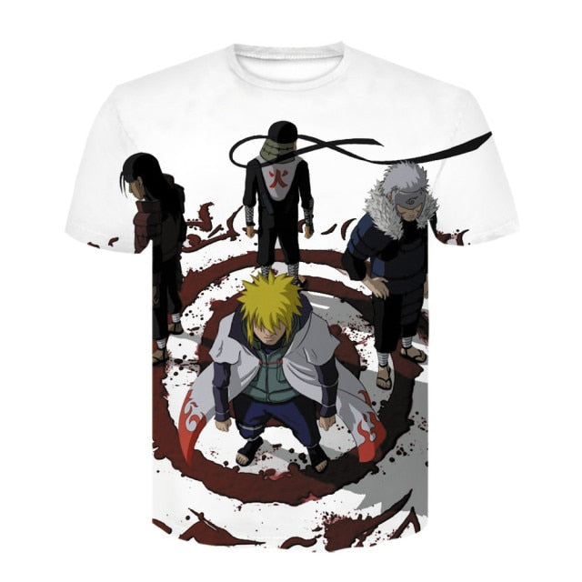 2021 hot sale Japanese anime Kakashi 3D T-shirt men and women cartoon O-neck shirt cool Harajuku clothes