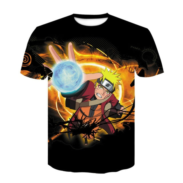 2021 hot sale Japanese anime Kakashi 3D T-shirt men and women cartoon O-neck shirt cool Harajuku clothes